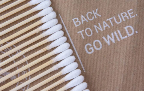 Cotton fioc di bamboo