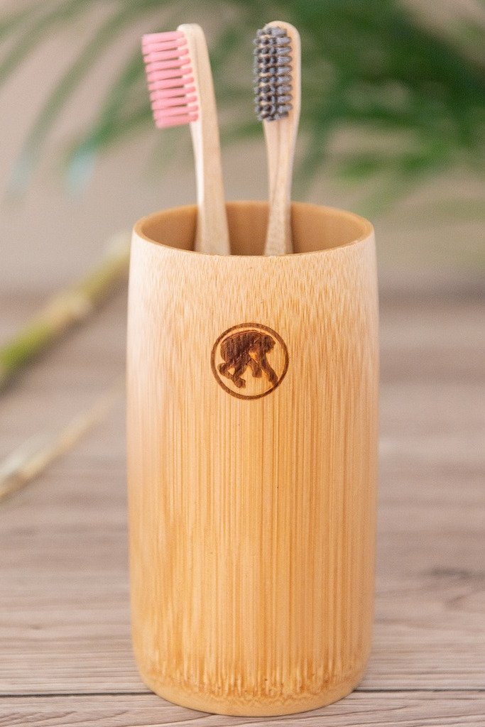 Set 2 Spazzolini + Bicchiere di bamboo